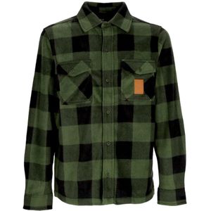 Etnies, Heren, Overhemden, Groen, Maat: S Fleece,