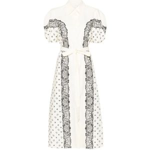 Chloé, Dames, Jurken, Wit, Maat: M Katoen,