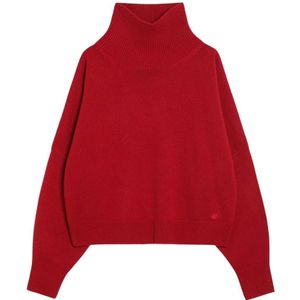 Loulou Studio, Dames, Truien, Rood, Maat: L Wol,