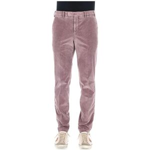PT Torino, Heren, Broeken, Paars, Maat: S Velours,