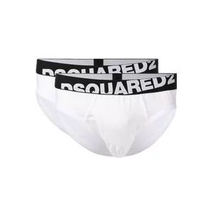 Dsquared2 Witte Onderbroeken voor Mannen , White , Heren , Maat: XS