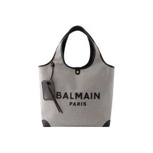 Balmain Canvas shoulder-bags , Gray , Dames , Maat: ONE Size