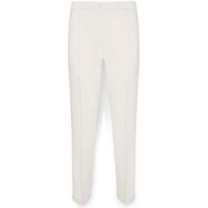 Elena Mirò, Dames, Broeken, Beige, Maat: XL Poliester,