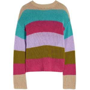 Weekend Max Mara, Dames, Truien, Veelkleurig, Maat: L Kasjmier,