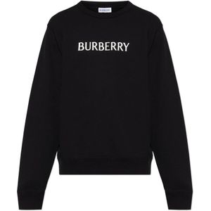 Burberry, Heren, Sweatshirts & Hoodies, Zwart, Maat: L