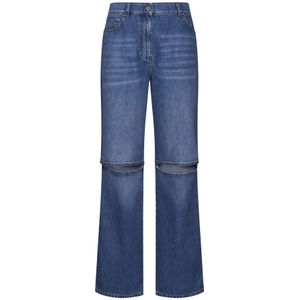 JW Anderson, Dames, Jeans, Blauw, Maat: 3XS Katoen,
