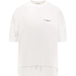 Givenchy, Dames, Tops, Wit, Maat: M Katoen,