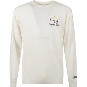 MC2 Saint Barth, Heren, Truien, Wit, Maat: S Wol,