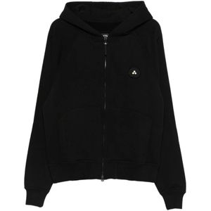 Peuterey, Heren, Sweatshirts & Hoodies, Zwart, Maat: M Katoen,