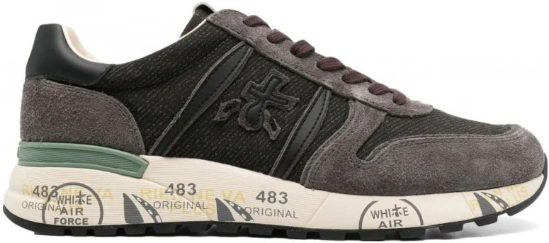 Premiata Zwarte en grijze stijlvolle sneakers , Multicolor , Heren , Maat: 43 EU