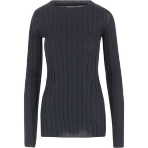 Carven, Dames, Truien, Zwart, Maat: S Zijde,