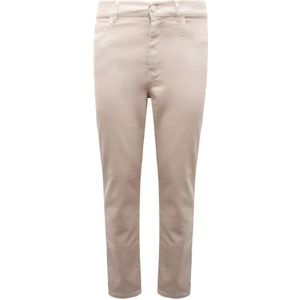 Marella, Dames, Broeken, Beige, Maat: M Wol,