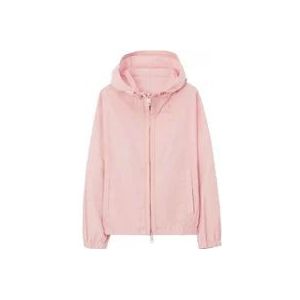 Burberry Rosa Polyester-Katoenen Jas , Pink , Dames , Maat: XL
