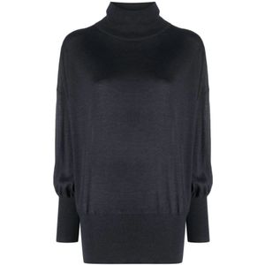 Brunello Cucinelli, Dames, Truien, Blauw, Maat: M