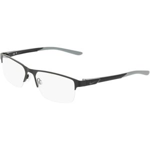 Nike - 8159 - Zonnebril - Zwart - Rechthoekig - Semi-randloos