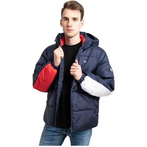 Tommy Hilfiger, Heren, Jassen, Blauw, Maat: L Poliester,