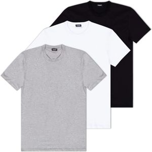 Dsquared2 T-shirt drie-pack , Gray , Heren , Maat: XL