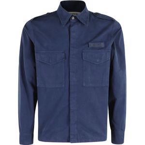 Aspesi, Heren, Jassen, Blauw, Maat: S Katoen,