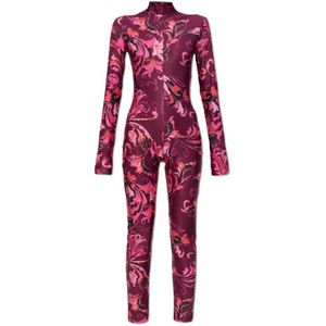 Versace Jeans Couture, Dames, Jumpsuits & Playsuits, Roze, Maat: M Zijde,