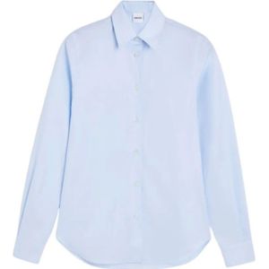 Aspesi, Dames, Blouses & Shirts, Blauw, Maat: XS Katoen,