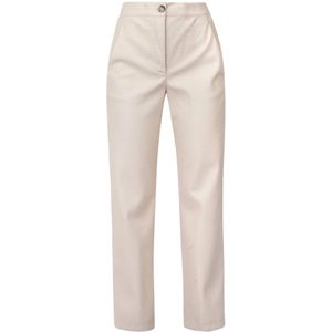 Alessia Santi, Dames, Broeken, Beige, Maat: XS