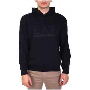 Emporio Armani Ea7, Heren, Sweatshirts & Hoodies, Blauw, Maat: M Katoen,