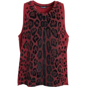 Dolce & Gabbana, Heren, Tops, Veelkleurig, Maat: 2XL Katoen,