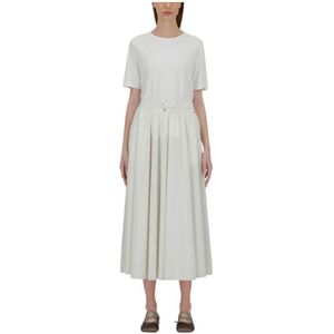 Herno, Dames, Jurken, Wit, Maat: M Katoen,