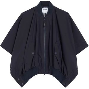 Aspesi, Dames, Jassen, Blauw, Maat: S Polyamide,