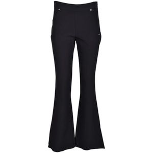 Simona Corsellini, Dames, Broeken, Zwart, Maat: M Poliester,