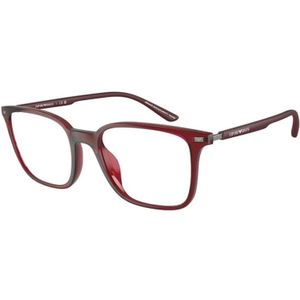 Emporio Armani, Heren, Accessoires, Rood, Maat: 54 MM