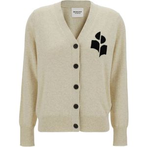 Marant étoile, Dames, Truien, Beige, Maat: XS Katoen,