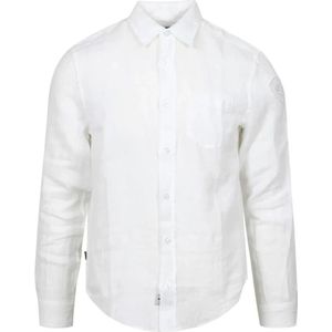 Blauer, Heren, Overhemden, Wit, Maat: M Katoen,