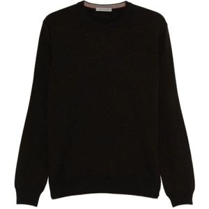 Corneliani, Heren, Truien, Zwart, Maat: L Wol,