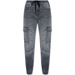 Diesel, Dames, Jeans, Grijs, Maat: W23 Katoen,