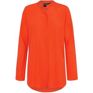 Cortana, Dames, Blouses & Shirts, Rood, Maat: XS Zijde,
