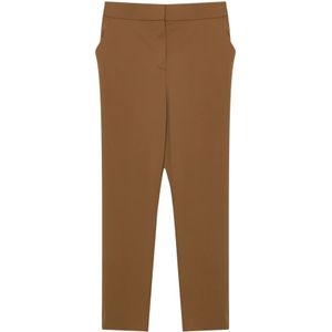 Max Mara, Dames, Broeken, Bruin, Maat: L Jersey,
