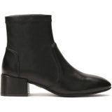 Kazar - Enkellaarsjes - Zwart - Leer - Blokhak