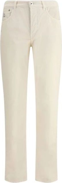 Jeans - Wit - Straight Leg Cotton Pants