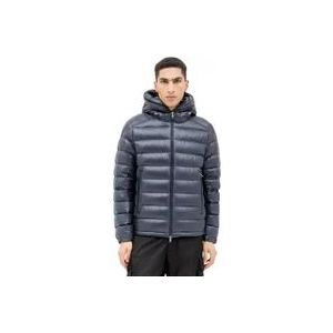 Moncler Stijlvolle korte donsjas , Blue , Heren , Maat: 2XL