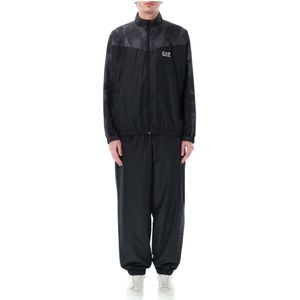 Emporio Armani Ea7, Heren, Sport, Zwart, Maat: M Fleece,