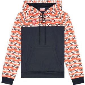 Diesel, Heren, Sweatshirts & Hoodies, Veelkleurig, Maat: M Spandex,