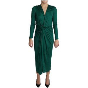 Dolce & Gabbana, Dames, Jurken, Groen, Maat: XS Viscose,