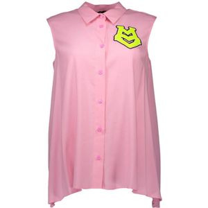 Love Moschino, Dames, Blouses & Shirts, Roze, Maat: XS