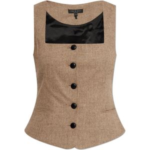 Rag & Bone, Dames, Jassen, Beige, Maat: M Wol,