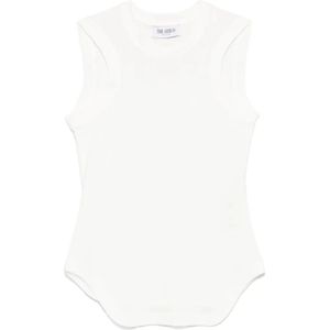 The Attico, Dames, Tops, Wit, Maat: XS Jersey,