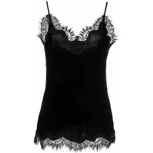 Gold Hawk, Dames, Tops, Zwart, Maat: XS Zijde,