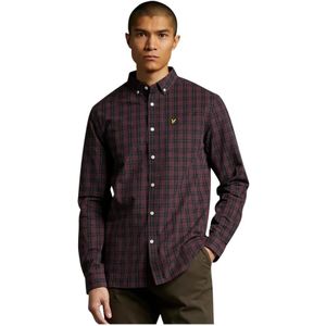 Lyle & Scott, Heren, Overhemden, Rood, Maat: S Katoen,
