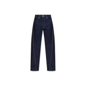 Lanvin Jeans met stiksel details , Blue , Heren , Maat: W31
