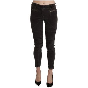 Ermanno Scervino, Dames, Jeans, Bruin, Maat: S Katoen,